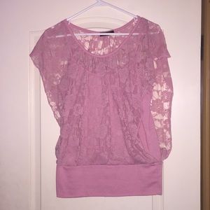 Floral & lace dress blouse